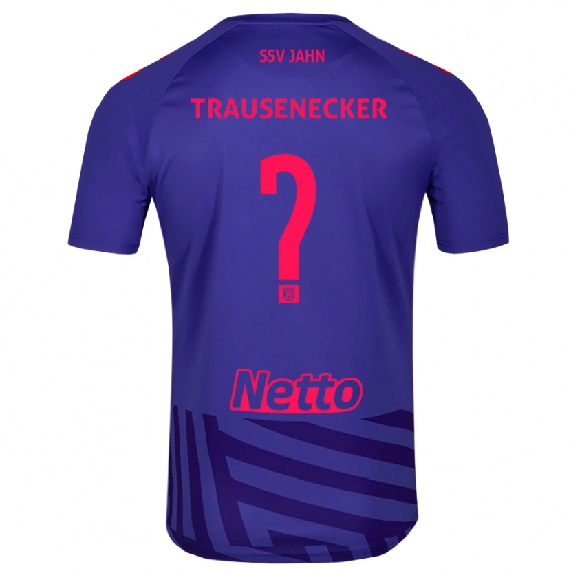 Danxen Kinderen Bastian Trausenecker #0 Koningsblauw Rood Keepersshirt 2025/26 T-Shirt