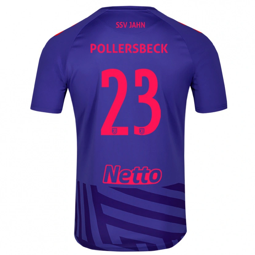 Danxen Kinderen Julian Pollersbeck #23 Koningsblauw Rood Keepersshirt 2025/26 T-Shirt