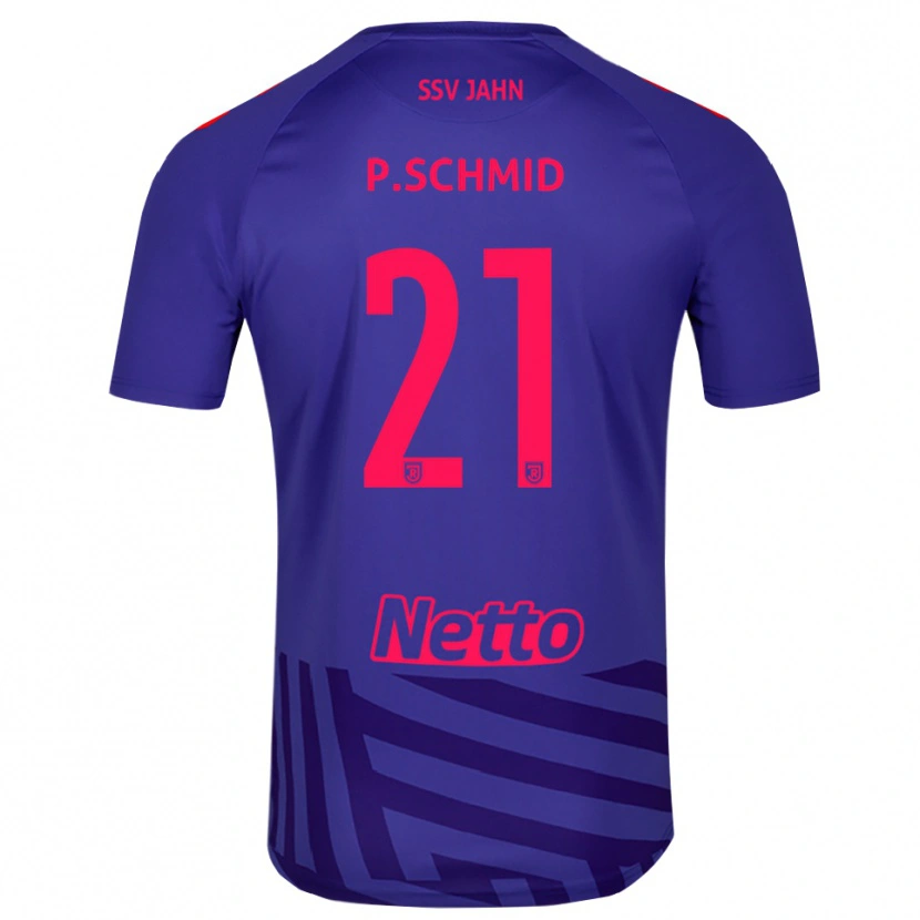 Danxen Kinderen Paul Schmid #21 Koningsblauw Rood Keepersshirt 2025/26 T-Shirt