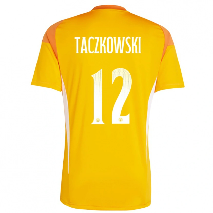 Danxen Kinderen Simon Taczkowski #12 Oranje Wit Keepersshirt 2025/26 T-Shirt