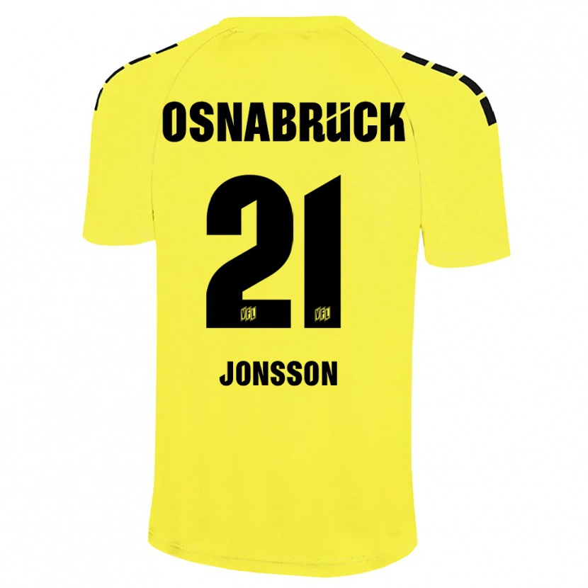 Danxen Kinderen Lukas Jonsson #21 Geel Zwart Keepersshirt 2025/26 T-Shirt