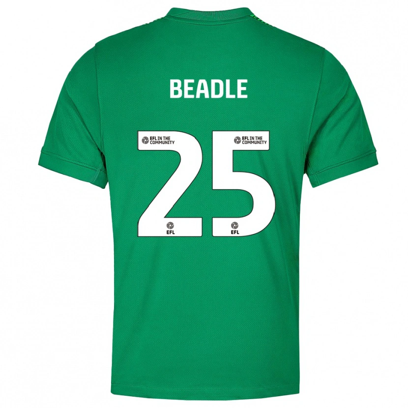 Danxen Kinderen James Beadle #25 Groen Wit Keepersshirt 2025/26 T-Shirt