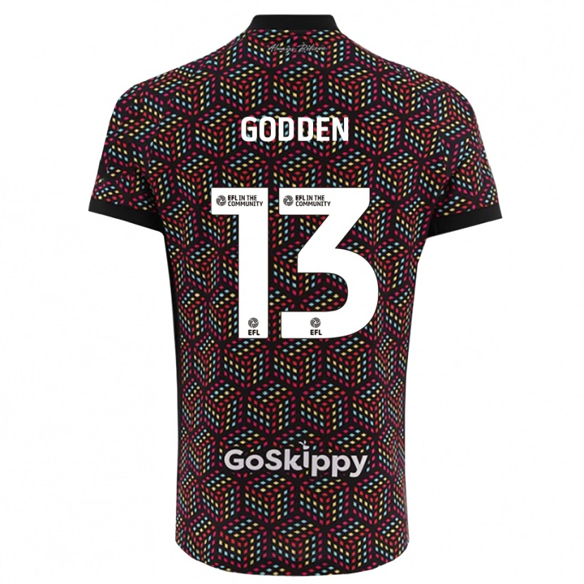 Danxen Kinderen Freddie Godden #13 Zwart Wit Keepersshirt 2025/26 T-Shirt