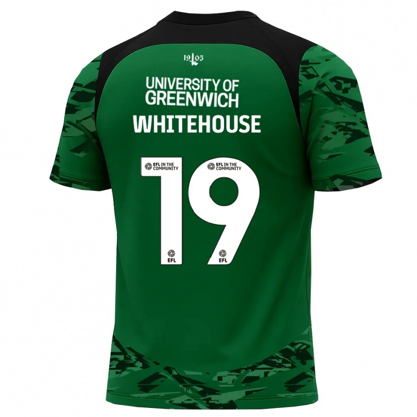 Danxen Kinderen Sophie Whitehouse #19 Groen Zwart Keepersshirt 2025/26 T-Shirt