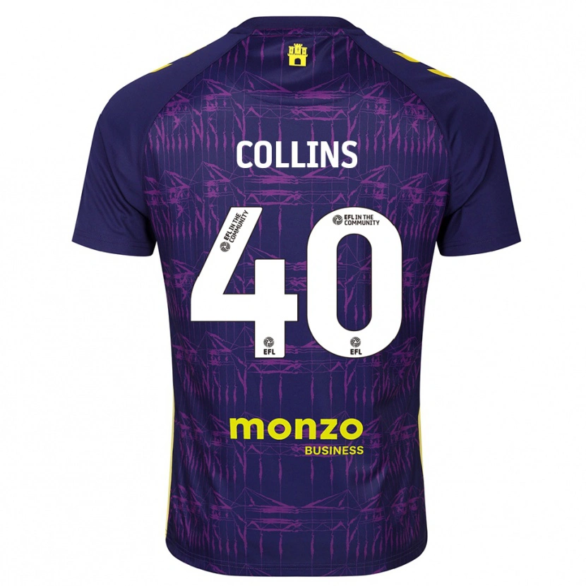 Danxen Kinderen Brad Collins #40 Paars Geel Keepersshirt 2025/26 T-Shirt