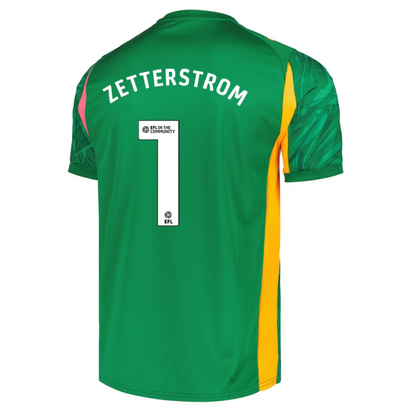Danxen Kinderen Jacob Widell Zetterström #1 Groen Roze Keepersshirt 2025/26 T-Shirt
