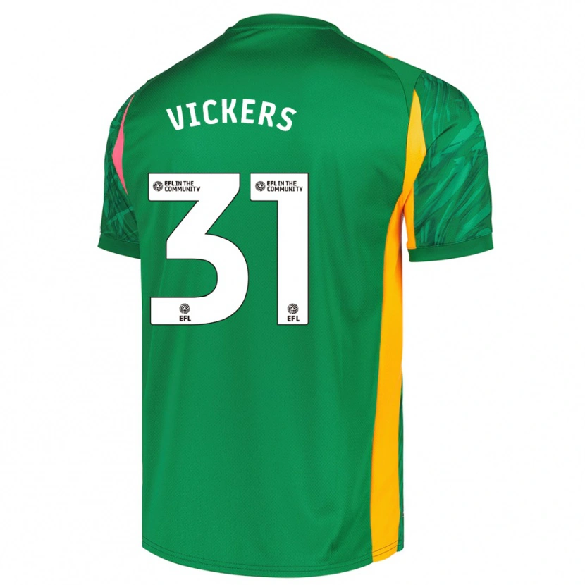 Danxen Kinderen Josh Vickers #31 Groen Roze Keepersshirt 2025/26 T-Shirt