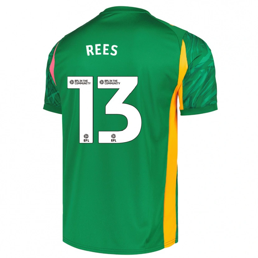 Danxen Kinderen Harvey Rees #13 Groen Roze Keepersshirt 2025/26 T-Shirt