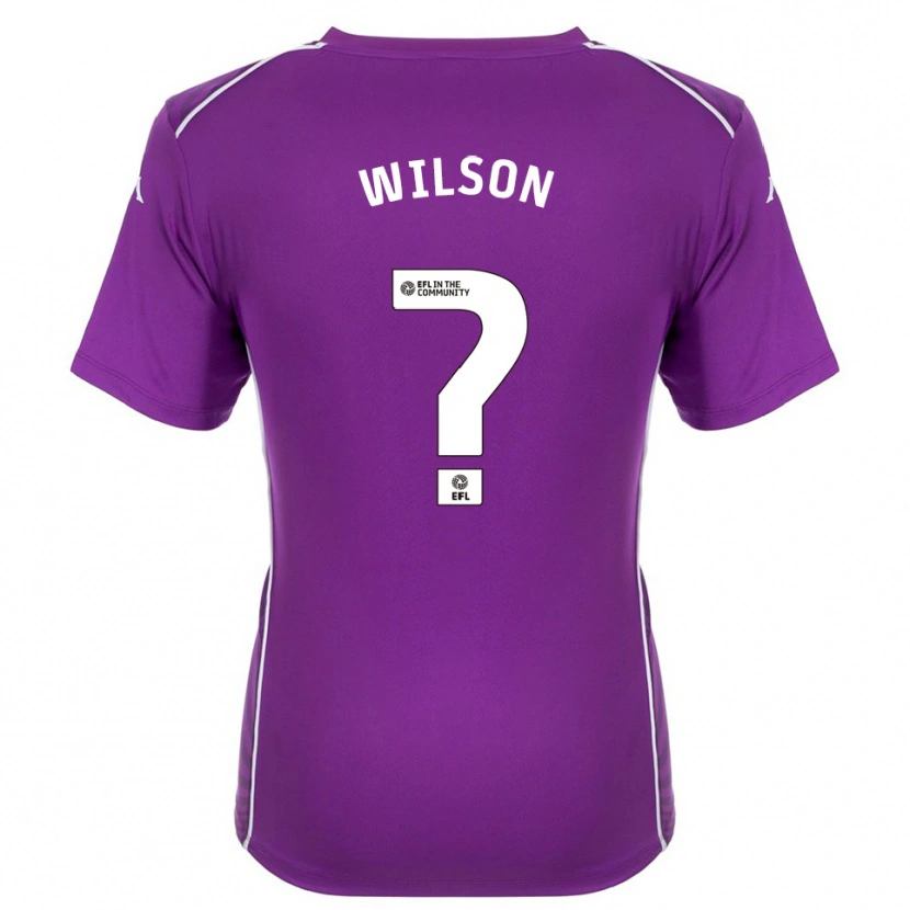 Danxen Kinderen George Wilson #0 Paars Wit Keepersshirt 2025/26 T-Shirt