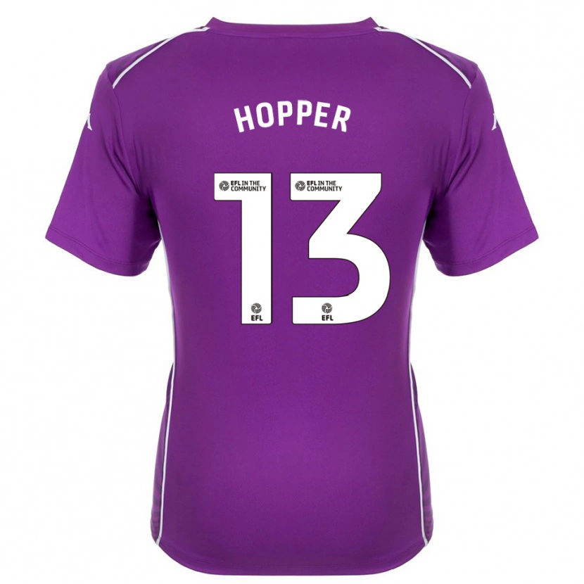 Danxen Kinderen Jake Hopper #13 Paars Wit Keepersshirt 2025/26 T-Shirt