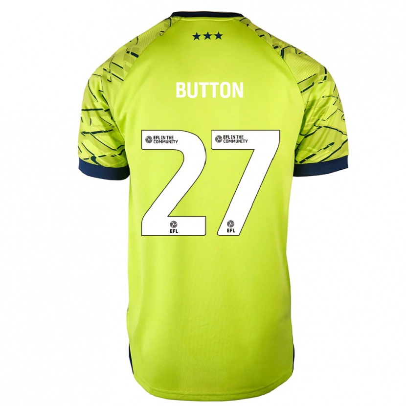 Danxen Kinderen David Button #27 Groen Geel Keepersshirt 2025/26 T-Shirt