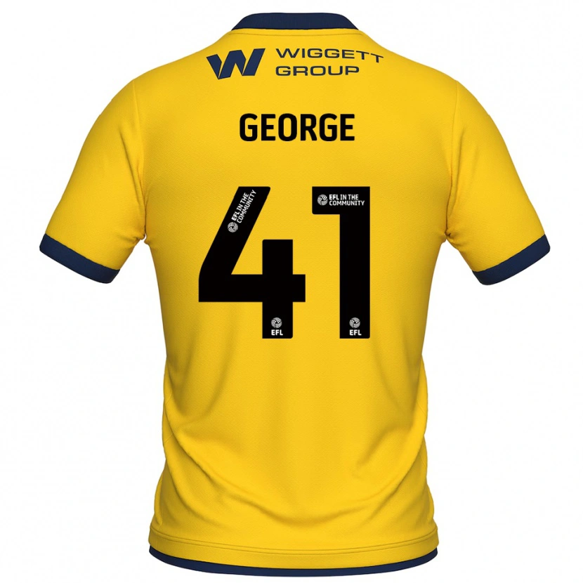 Danxen Kinderen George Evans #41 Geel Zwart Keepersshirt 2025/26 T-Shirt