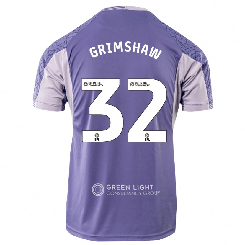 Danxen Kinderen Daniel Grimshaw #32 Licht Paars Keepersshirt 2025/26 T-Shirt