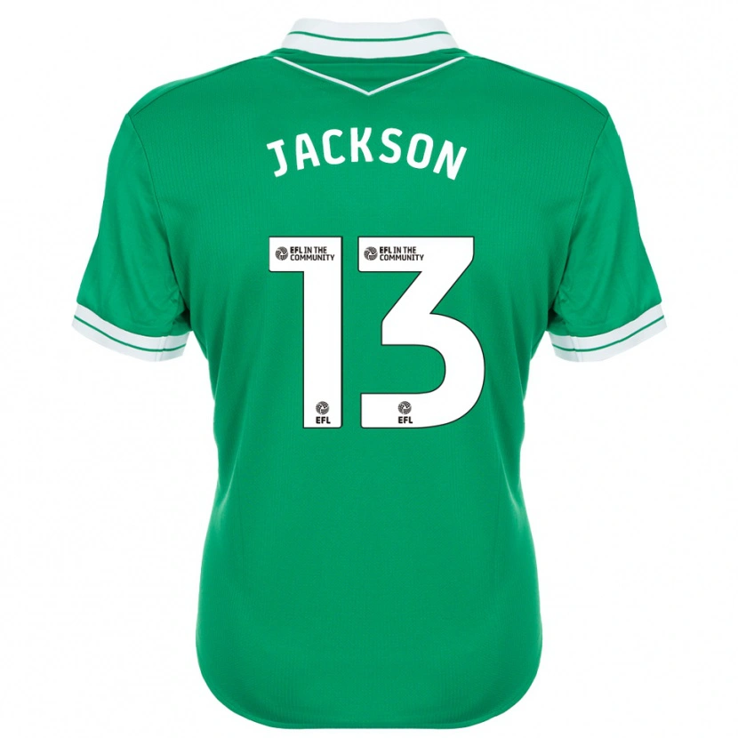 Danxen Kinderen Will Jackson #13 Groen Wit Keepersshirt 2025/26 T-Shirt