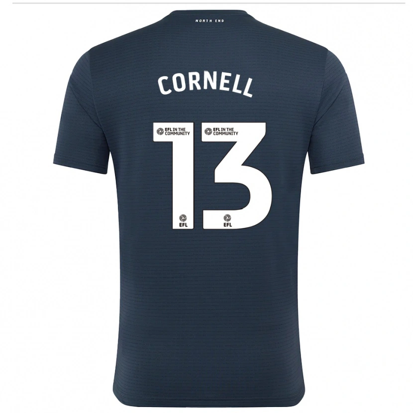 Danxen Kinderen David Cornell #13 Zwart Wit Keepersshirt 2025/26 T-Shirt