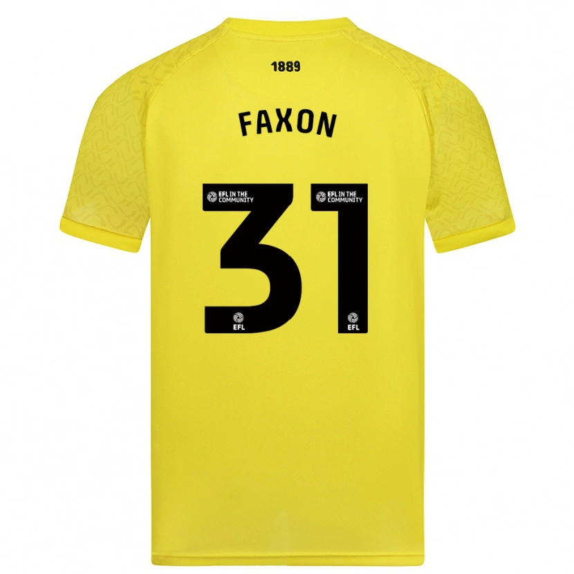 Danxen Kinderen Luke Faxon #31 Geel Zwart Keepersshirt 2025/26 T-Shirt
