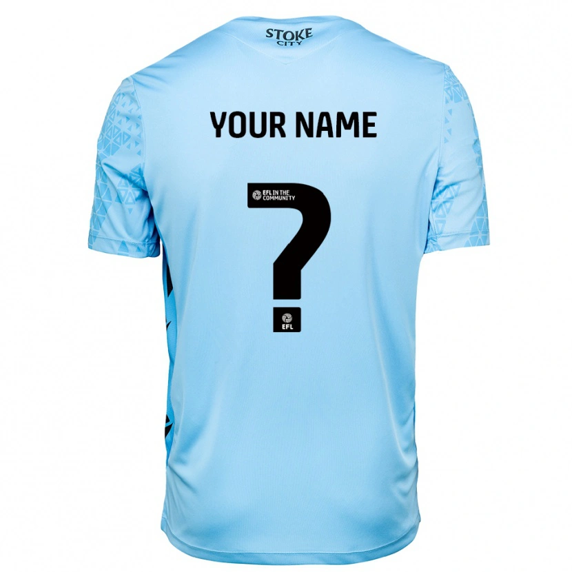 Danxen Kinderen Stoke City Hemelsblauw Zwart Keepersshirt 2025/26 T-Shirt