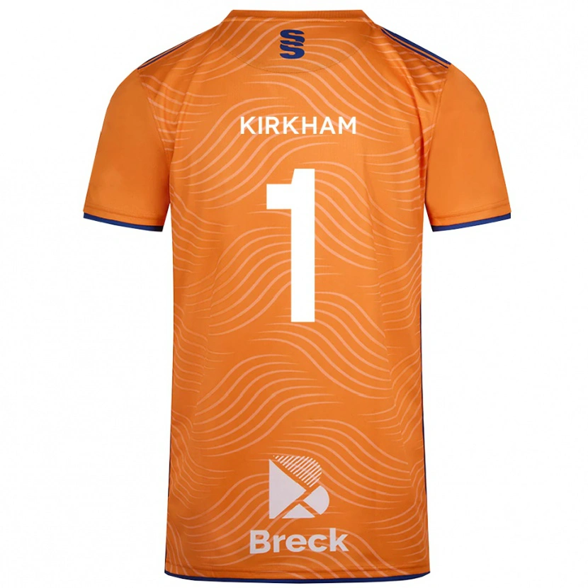 Danxen Kinderen Skye Kirkham #1 Oranje Zwart Keepersshirt 2025/26 T-Shirt