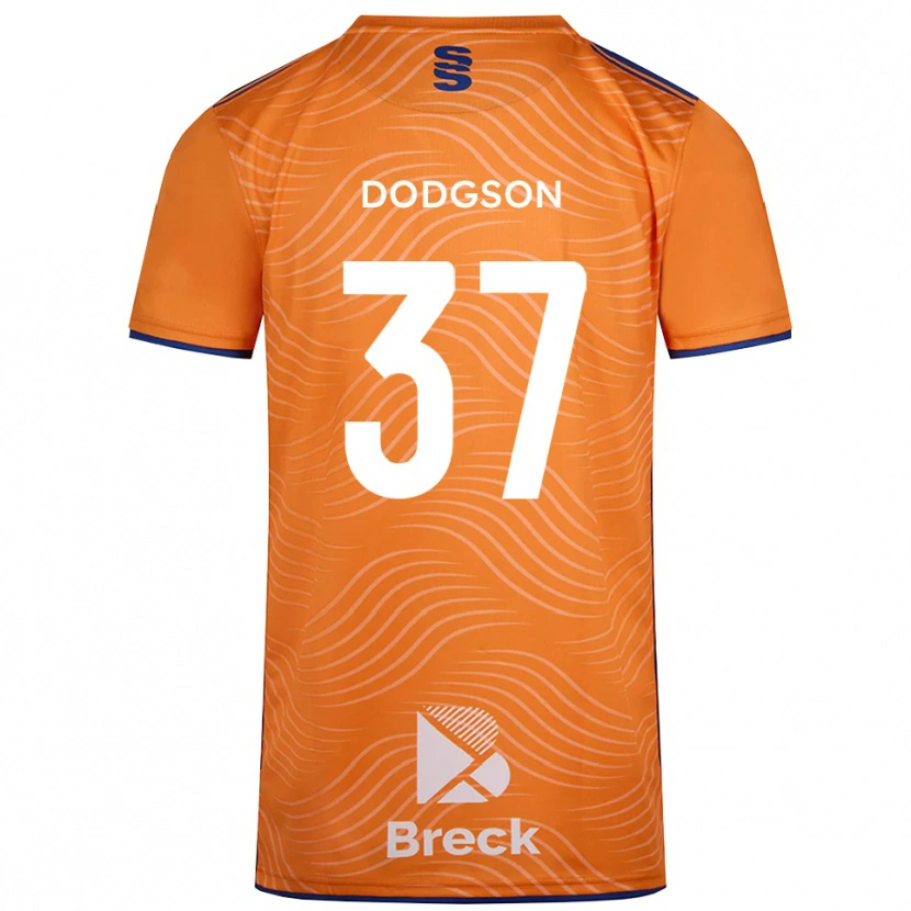 Danxen Kinderen Ewan Dodgson #37 Oranje Zwart Keepersshirt 2025/26 T-Shirt