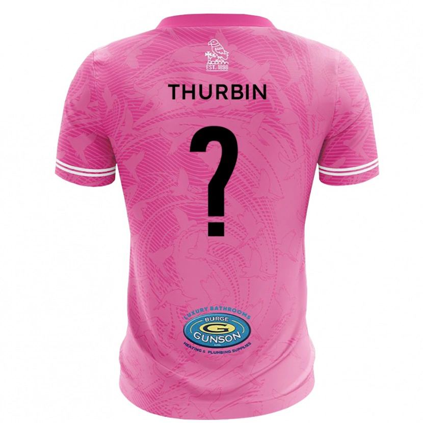 Danxen Kinderen Johnny Thurbin #0 Roze Wit Keepersshirt 2025/26 T-Shirt