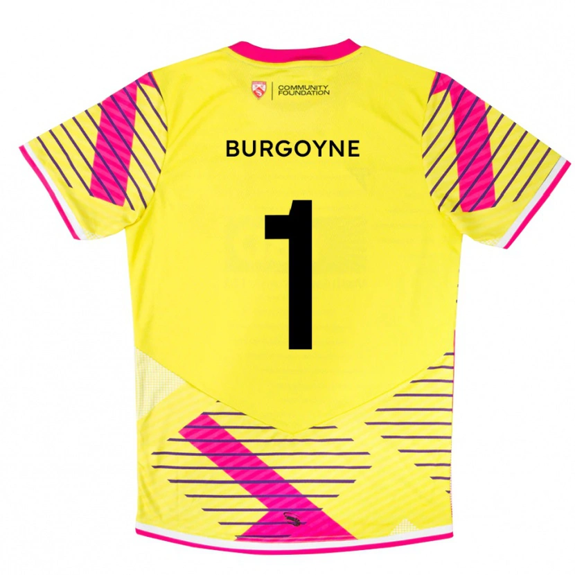 Danxen Kinderen Harry Burgoyne #1 Geel Roze Keepersshirt 2025/26 T-Shirt