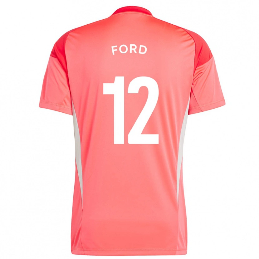Danxen Kinderen Nathaniel Ford #12 Oranje Rood Keepersshirt 2025/26 T-Shirt