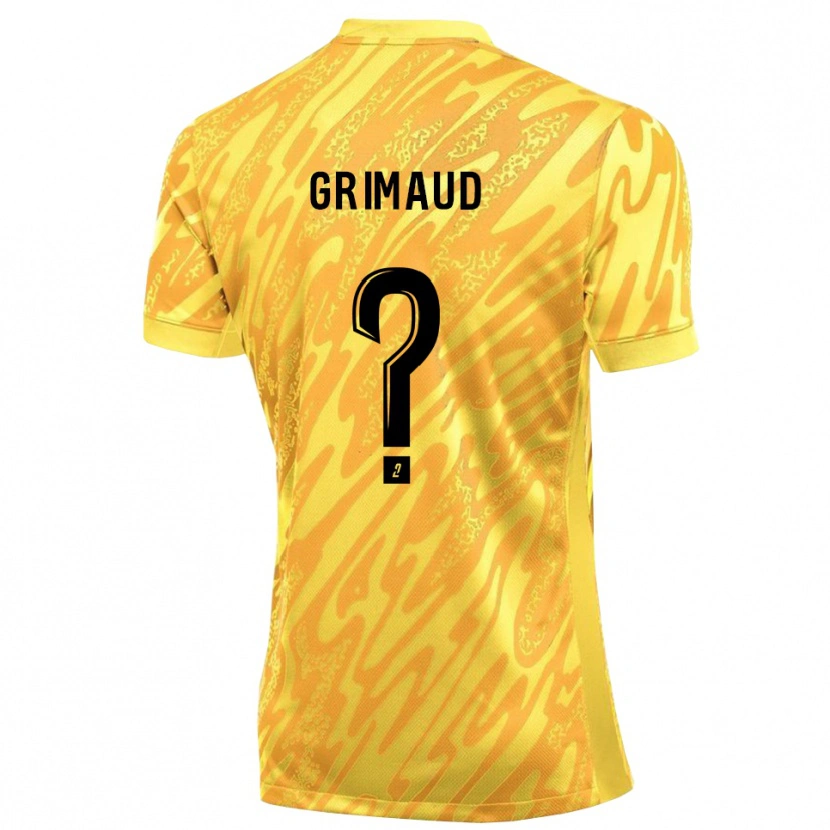 Danxen Kinderen Charles Grimaud #0 Oranje Geel Keepersshirt 2025/26 T-Shirt