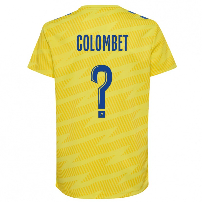 Danxen Kinderen Alexis Colombet #0 Geel Blauw Keepersshirt 2025/26 T-Shirt