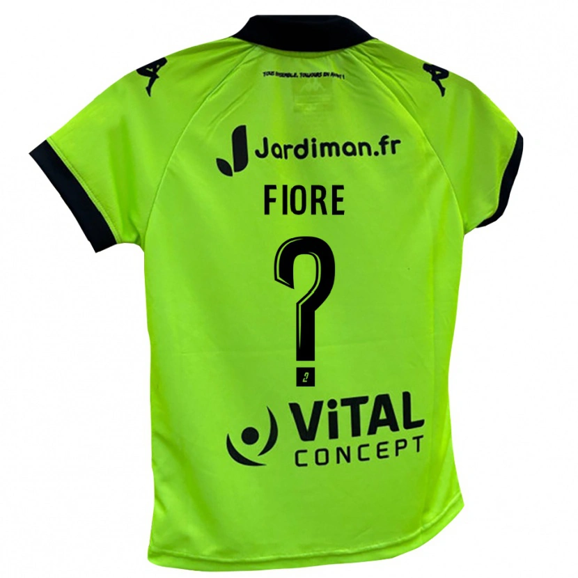 Danxen Kinderen Kévin Fiore #0 Neon Groen Keepersshirt 2025/26 T-Shirt