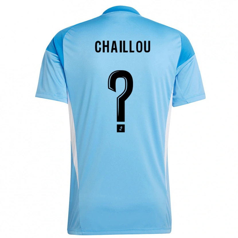 Danxen Kinderen Victor Chaillou #0 Hemelsblauw Wit Keepersshirt 2025/26 T-Shirt