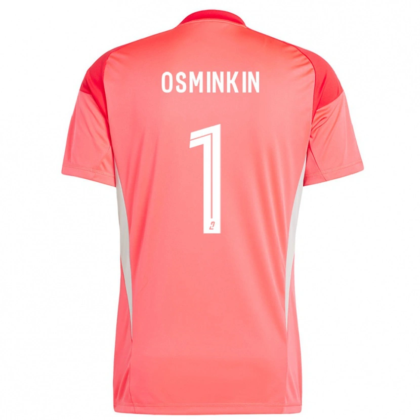 Danxen Kinderen Vitaliy Osminkin #1 Oranje Rood Wit Keepersshirt 2025/26 T-Shirt