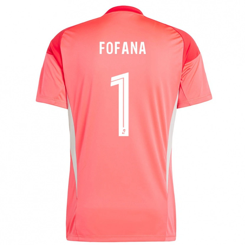 Danxen Kinderen Cheik Fofana #1 Oranje Rood Wit Keepersshirt 2025/26 T-Shirt