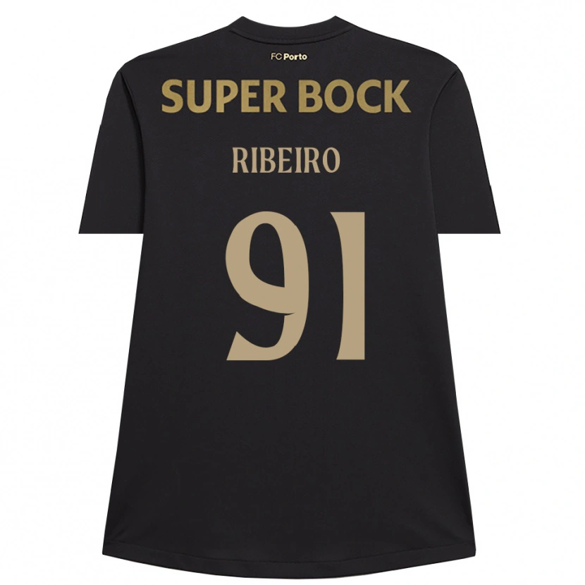 Danxen Kinderen Gonçalo Ribeiro #91 Zwart Bruin Keepersshirt 2025/26 T-Shirt