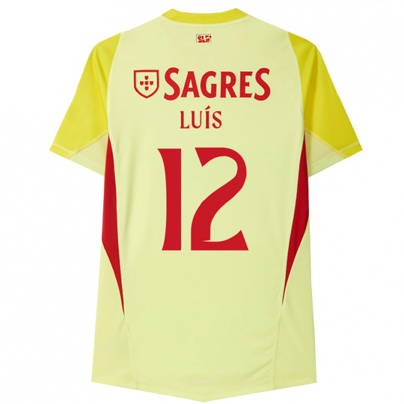 Danxen Kinderen António Luís #12 Geel Rood Keepersshirt 2025/26 T-Shirt