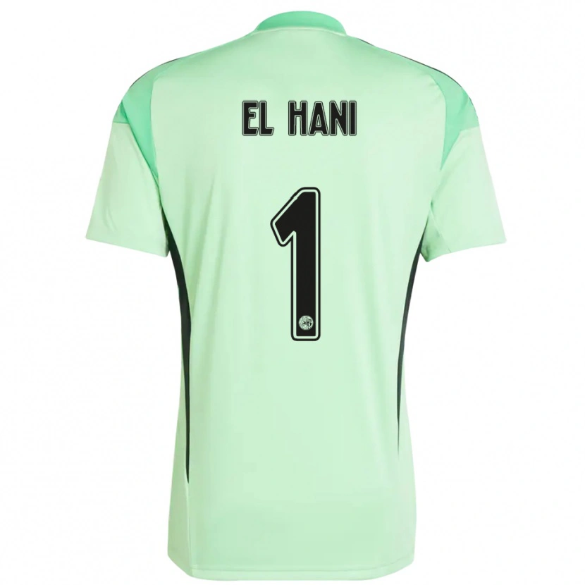 Danxen Kinderen Aymean el Hani #1 Lichtgroen Zwart Keepersshirt 2025/26 T-Shirt