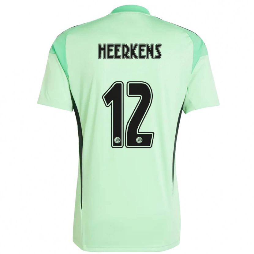 Danxen Kinderen Joeri Heerkens #12 Lichtgroen Zwart Keepersshirt 2025/26 T-Shirt