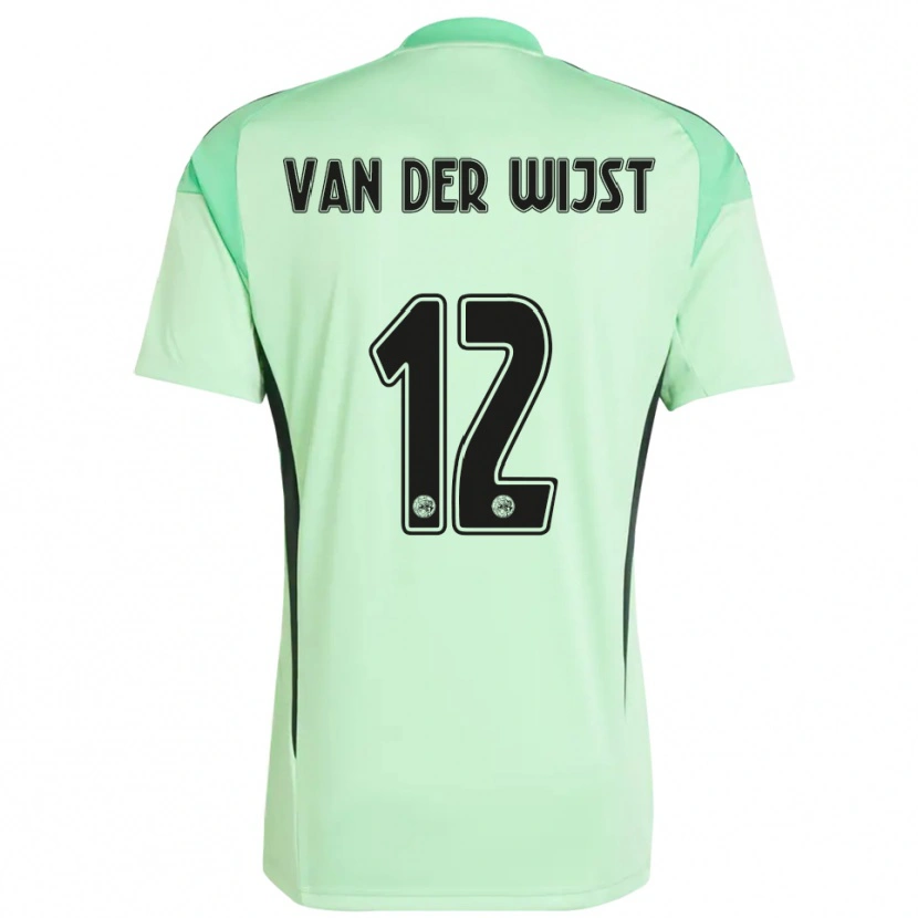 Danxen Kinderen Giovanni van der Wijst #12 Lichtgroen Zwart Keepersshirt 2025/26 T-Shirt
