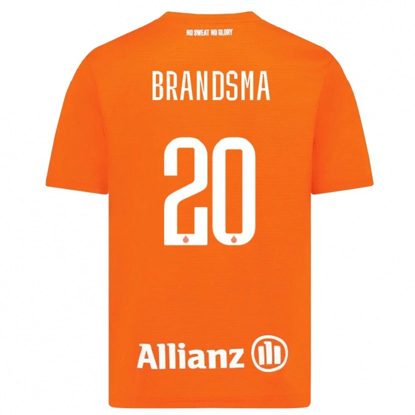 Danxen Kinderen Ilke Brandsma #20 Oranje Wit Keepersshirt 2025/26 T-Shirt