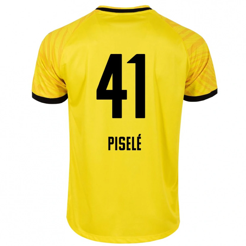 Danxen Kinderen Lowie Piselé #41 Geel Zwart Keepersshirt 2025/26 T-Shirt
