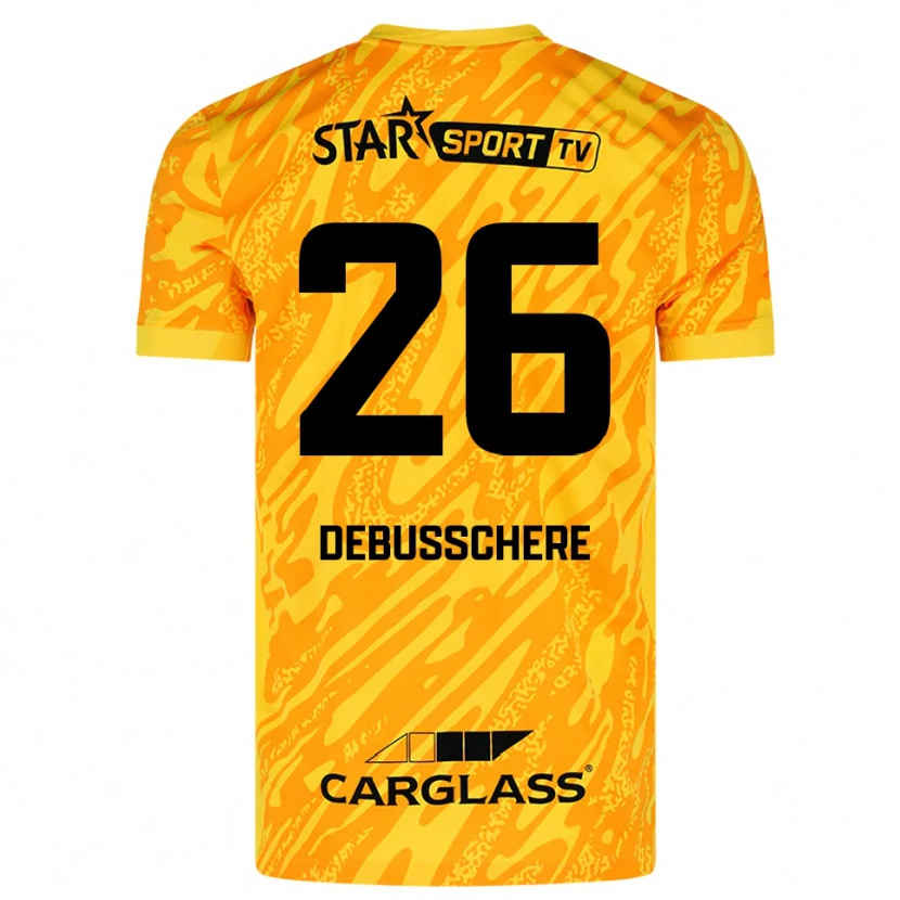 Danxen Kinderen Vic Debusschere #26 Oranje Geel Zwart Keepersshirt 2025/26 T-Shirt
