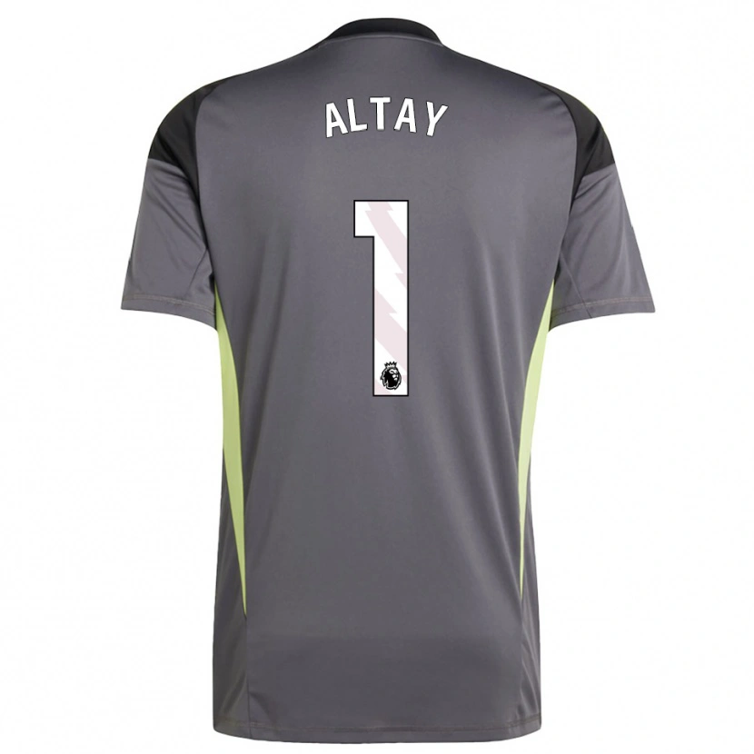 Danxen Kinderen Altay Bayındır #1 Donkergrijs Wit Keepersshirt 2025/26 T-Shirt