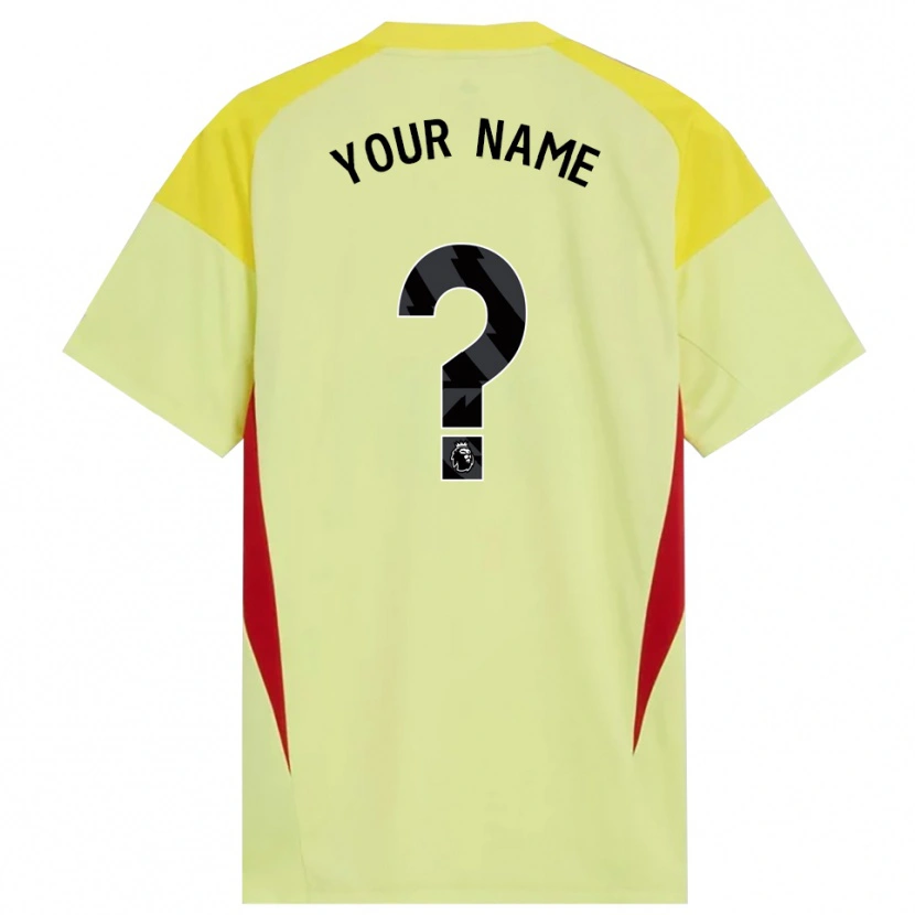 Danxen Kinderen Arsenal FC Geel Rood Zwart Keepersshirt 2025/26 T-Shirt
