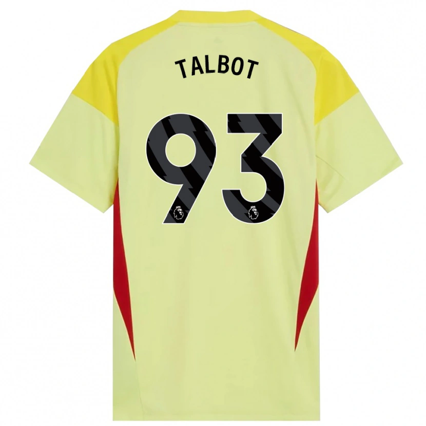 Danxen Kinderen Jack Talbot #93 Geel Rood Zwart Keepersshirt 2025/26 T-Shirt
