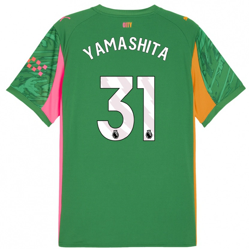 Danxen Kinderen Ayaka Yamashita #31 Groen Oranje Keepersshirt 2025/26 T-Shirt