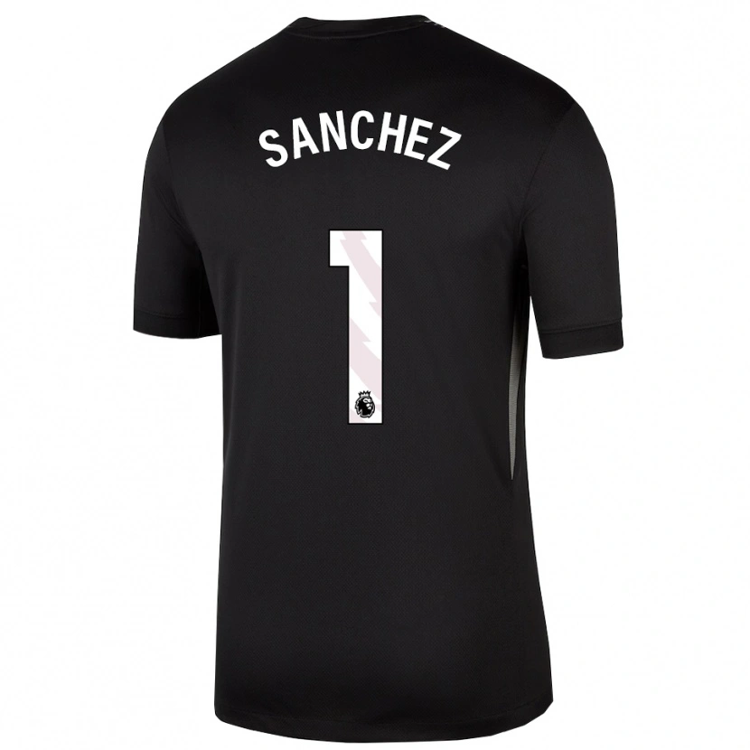 Danxen Kinderen Robert Sánchez #1 Zwart Wit Keepersshirt 2025/26 T-Shirt