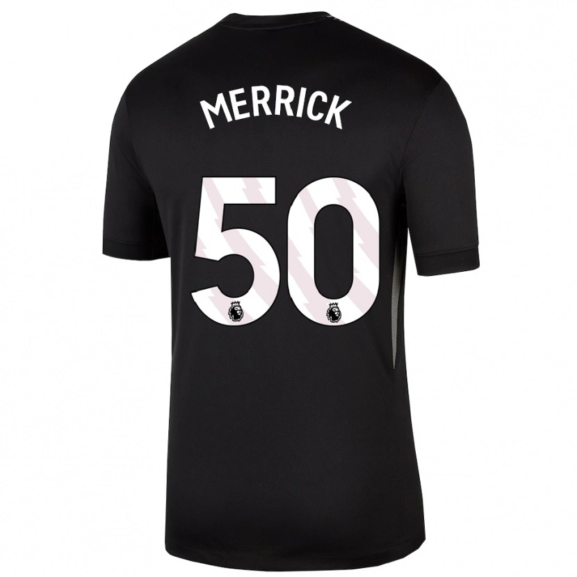 Danxen Kinderen Max Merrick #50 Zwart Wit Keepersshirt 2025/26 T-Shirt
