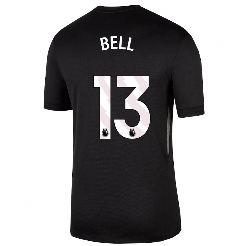 Danxen Kinderen Toby Bell #13 Zwart Wit Keepersshirt 2025/26 T-Shirt