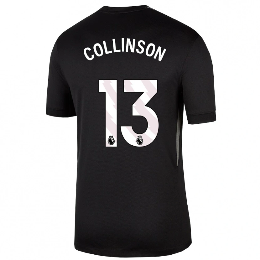 Danxen Kinderen Isaac Collinson #13 Zwart Wit Keepersshirt 2025/26 T-Shirt