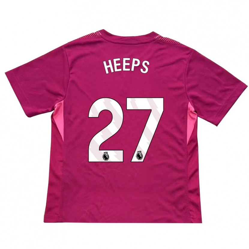 Danxen Kinderen Eleanor Heeps #27 Roze Wit Keepersshirt 2025/26 T-Shirt