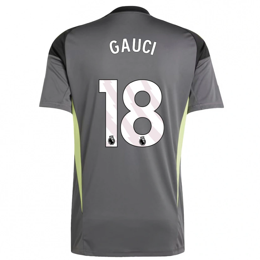 Danxen Kinderen Joe Gauci #18 Donkergrijs Zwart Keepersshirt 2025/26 T-Shirt